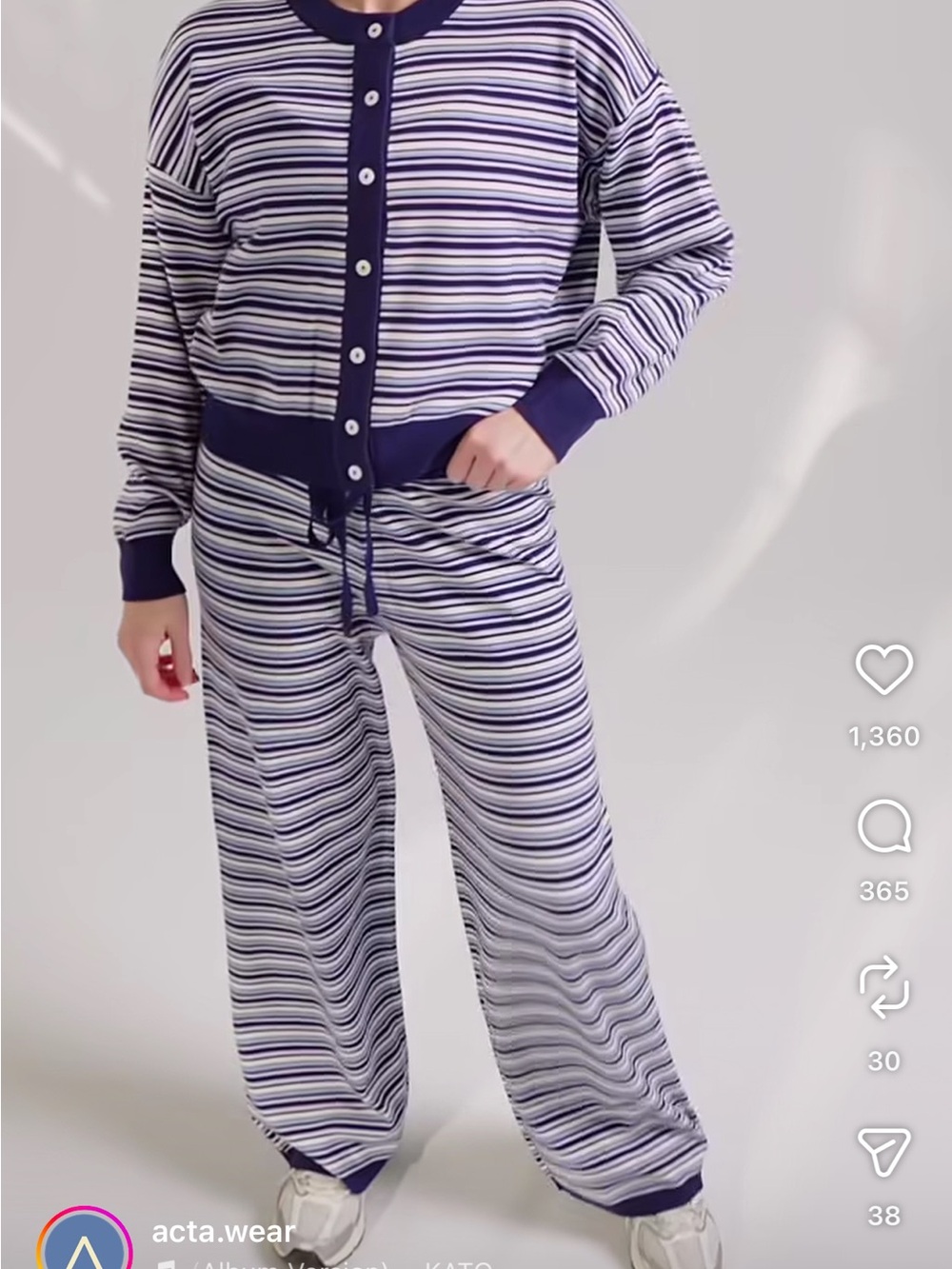 Acta Striped Matching Set - Picture 3 of 7
